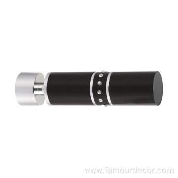 Aluminum alloy Curtain Rod black embedded drill